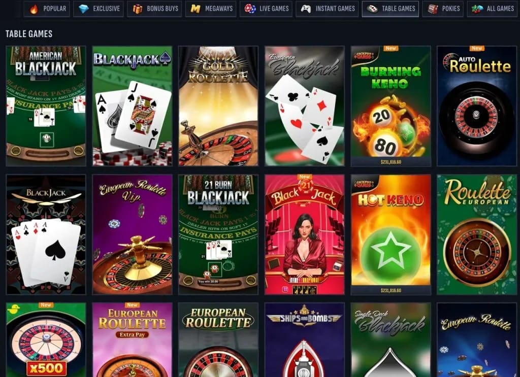 Online Casino Tischspiele für Deutschland